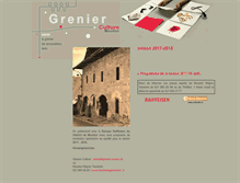 Tablet Screenshot of grenier-culture.ch